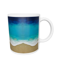 Load 3D model into Gallery viewer, Ocean Flow White glossy mug
