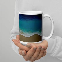 Load image into Gallery viewer, Ocean Flow White glossy mug
