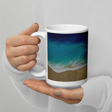 Load image into Gallery viewer, Ocean Flow White glossy mug
